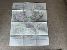 Map Of Salisbury Plain Training Area,1969.On Paper.