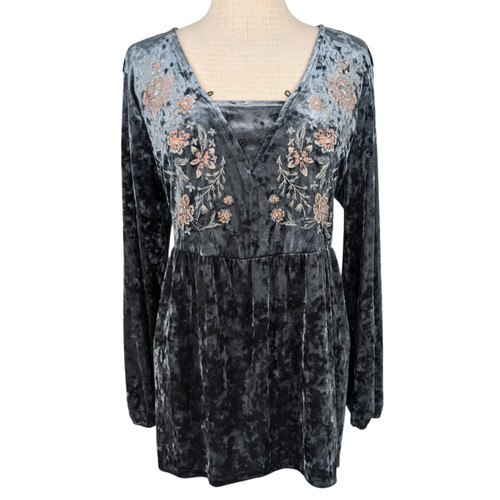 Crushed velvet babydoll - babydoll, tunic