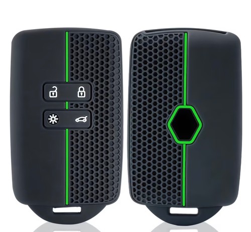 Renault key fob cover black - 2x,
