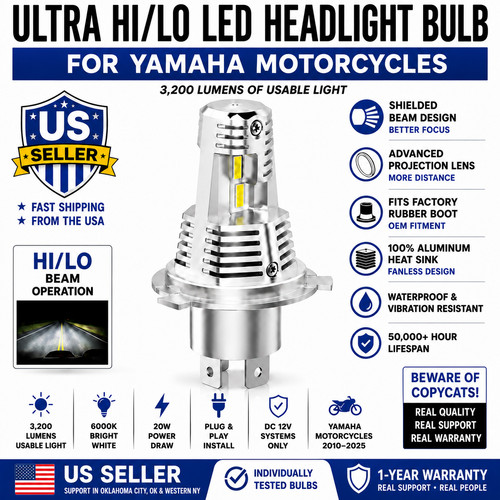 Super bright lo - bright, hi/lo