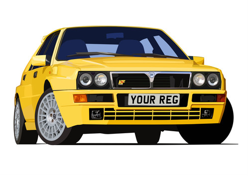 Poster lancia delta - poster,