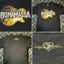 JOE BONAMASSA Electric Goldtop Licensed Guitar T-Shirt. MEDIUM (NV) Preowned