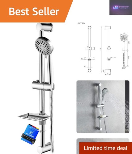 Adjustable shower rail kit 3 - rail,