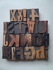 Vintage WOODEN Letterpress