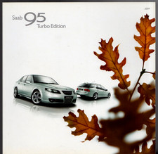 Saab 9-5 Turbo Edition 2008-2009 UK Market Brochure Saloon Estate 2.0t 2.3T TiD