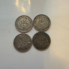 4 x British Silver Threepence
