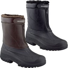 Mens Fur Lined Thermal Mucker Boots Winter Snow Hiking Walking Wellingtons Shoes