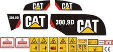 Cat 300.9D Mini Digger Decal Kit