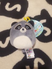 Squishmallows Randy The Raccoon 3.5 Inch Clip Keyring BNWT Cute Kawaii Plush Toy
