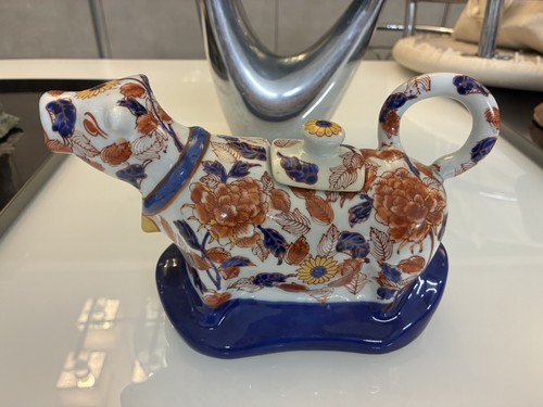Chinese porcelain cow - , creamer