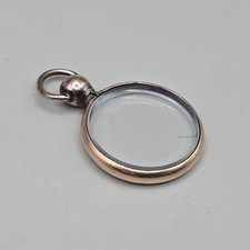 Antique Gold Tone Glass Locket