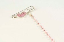 2 × Diamante Heart Charm