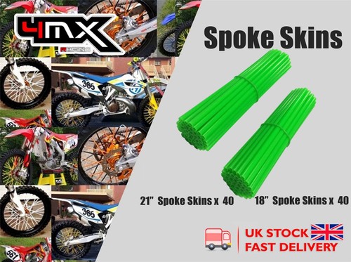 Wheel spoke protectors green - spoke,