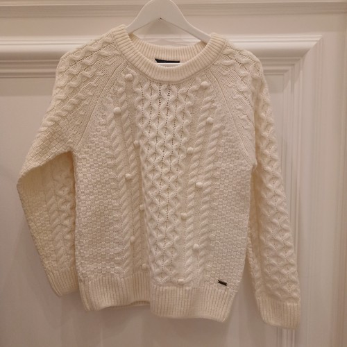 Joules cream cableknit chunky