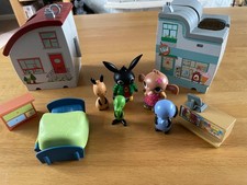 Bing Bunny Fold Out Mini House & Supermaket Playset With Accessories &5 Figures 