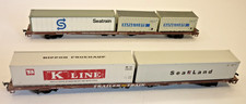 2 x WALTHERS HO gauge 89' FLAT