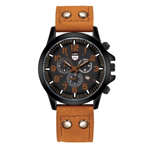Men military leather - leather, date