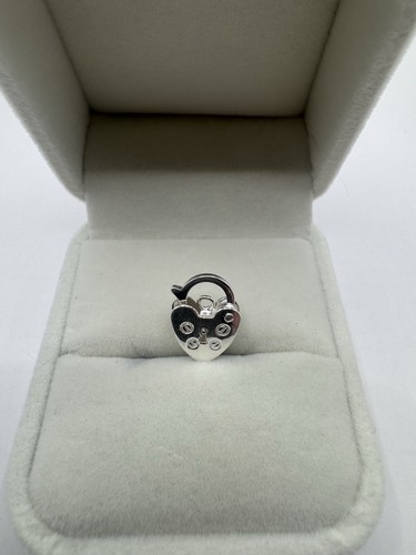 Stirling silver heart - silver, (1.3g)