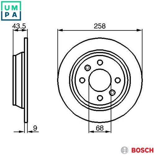 Brake disc 986 478 - 2x,