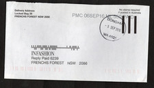 -5 SEP 2016 dated postmark DONGARA, WA 6525 complete cover