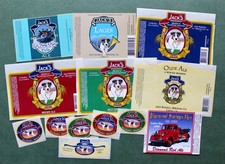 QUANTITY USA BEER BOTTLE LABELS, JACK RUSSELL BREWING CO., CAMINO, CALIFORNIA.