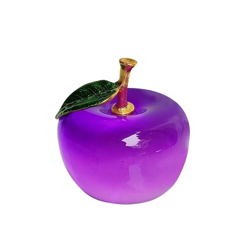 Crystal apple statue table - apple,