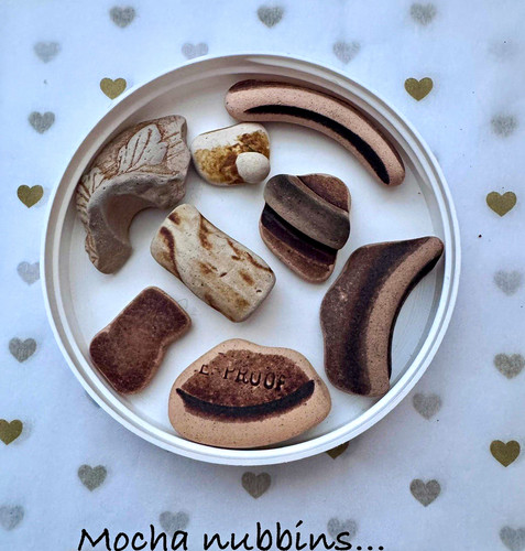 Scottish sea pottery shards - pottery,