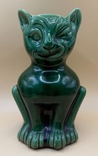 Antique 'Winking Cat' Vase