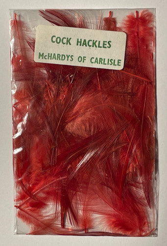 Cock hackles red small - red,