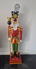 Nutcracker Christmas Decorations Giant 120cm Warm LED Traditional Red