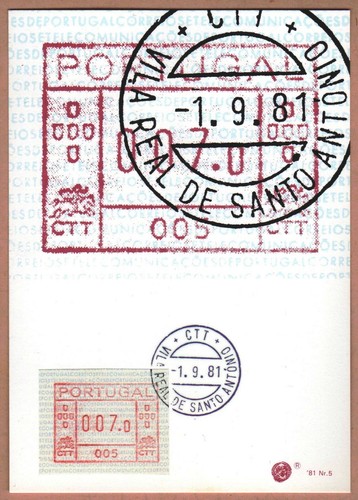Portugal atm stamps - stamps, 005