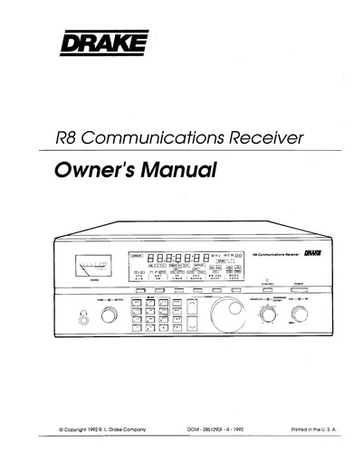 Drake communications - r8,
