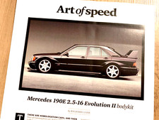 MERCEDES 190E 2.5 EVOLUTION 2 FRAMEABLE ART IMAGE from ORIGINAL CLASSIC CAR MAG
