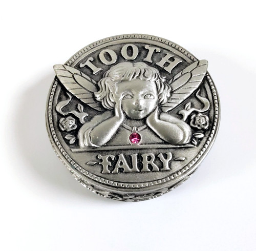 Vintage pewter tooth fairy - tooth,