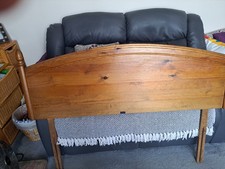 Great Walnut Style Headboard. Solid Wood. Fits 4ft 6" double.
