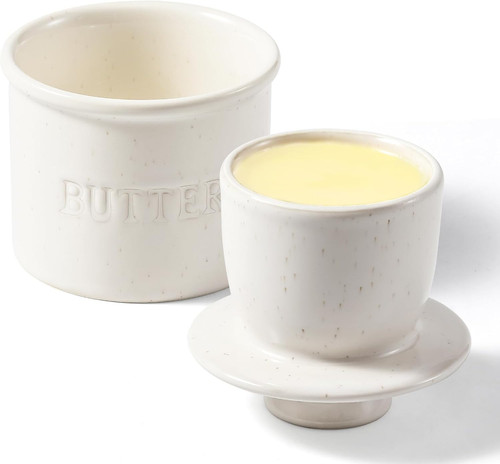 Ceramic butter crock - butter,