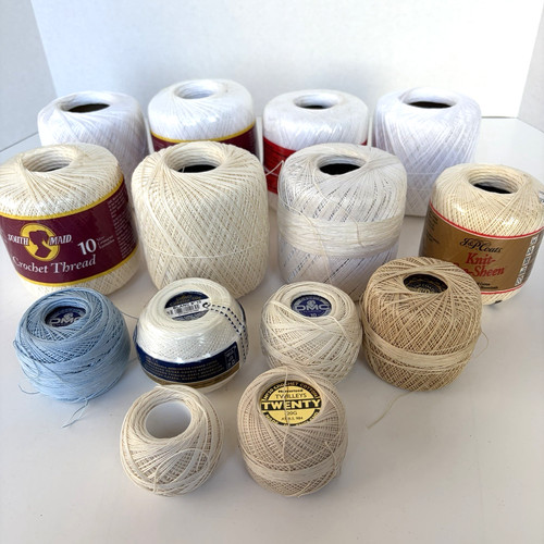 Lot vintage crochet - of,