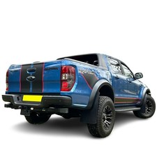 Ford Ranger RAPTOR T6 19-22 Extra Wide Mud Flaps Black 5mm PVC Satin RALLYFLAPZ