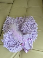 Lilac Knitted Baby girls Loopy