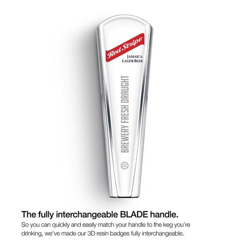 Blade beer tap red stripe - blade,