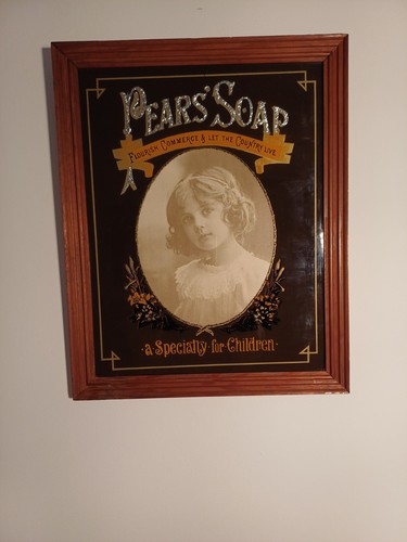 Vintage pears soap mirror - pears,