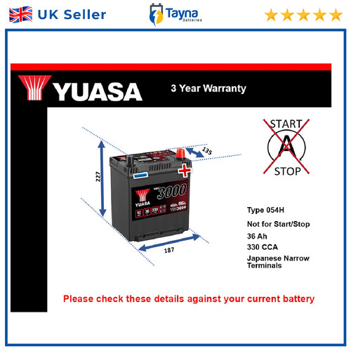 Battery fits honda civic - civic, fk1