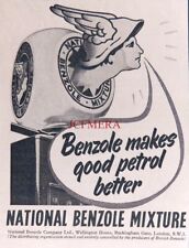 NATIONAL BENZOLE 'Makes good Petrol Better' ADVERT : Small 1953 Print 670/12