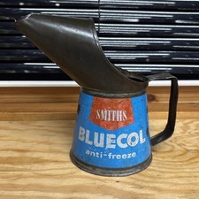 Vintage Smiths Bluecol Antifreeze Oil Can Jug Pourer Esso BP Castrol Duckhams 