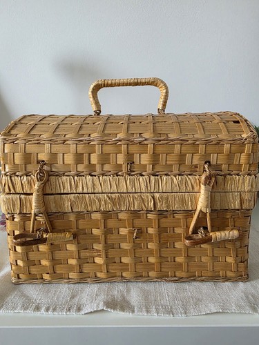 Vintage wicker sewing - wicker,