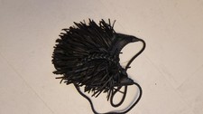 Womens Black Tassle Fringe