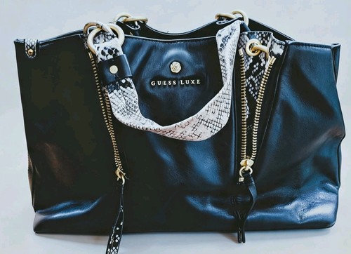 Guess luxe large - black, tote