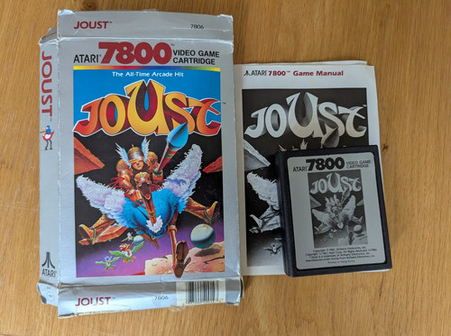 Atari 7800 joust complete - atari, with