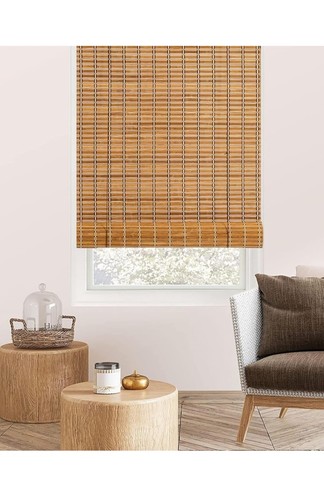 1pcs bamboo roller blinds - bamboo,