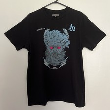 Avenzi Jeans black  Bold Zeus graphic T-shirt-myth vibes + streetwear edge SizeL